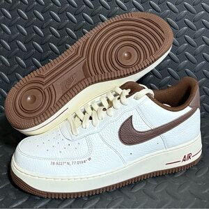 Nike Air Force 1 Low ‘07 Howard University Yardrunners Brown Cream Mens Size 12‎